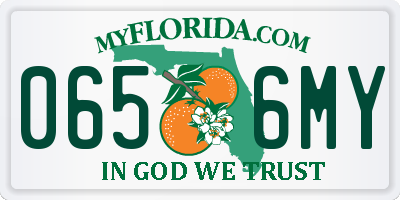 FL license plate 0656MY