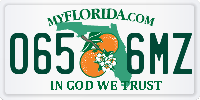FL license plate 0656MZ