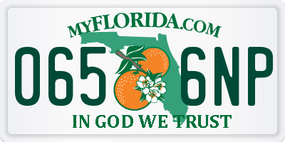 FL license plate 0656NP
