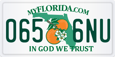 FL license plate 0656NU
