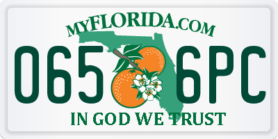 FL license plate 0656PC