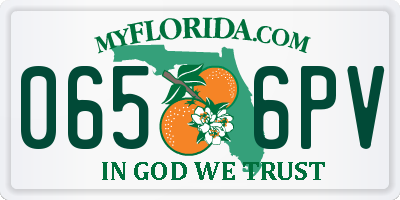FL license plate 0656PV