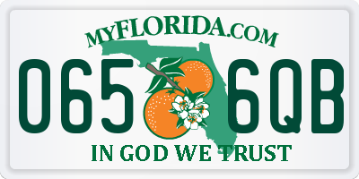 FL license plate 0656QB