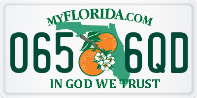 FL license plate 0656QD