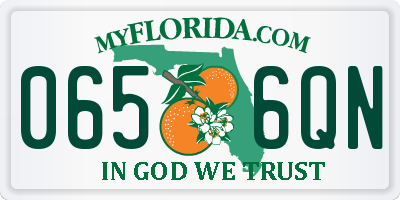 FL license plate 0656QN
