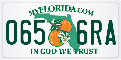 FL license plate 0656RA