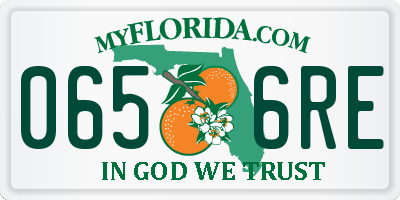 FL license plate 0656RE