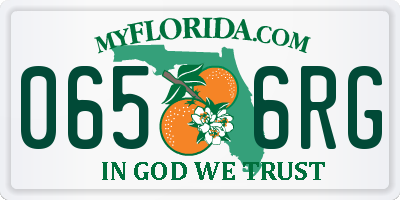 FL license plate 0656RG