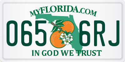 FL license plate 0656RJ