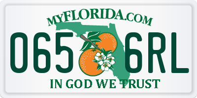 FL license plate 0656RL
