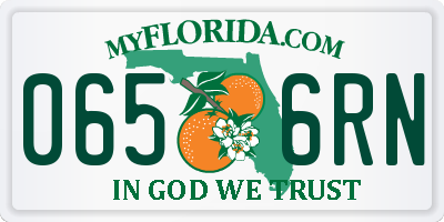 FL license plate 0656RN