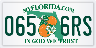 FL license plate 0656RS
