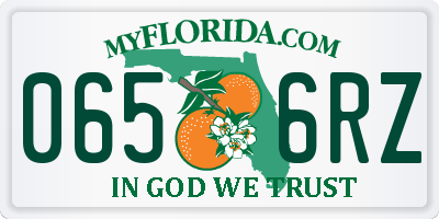 FL license plate 0656RZ