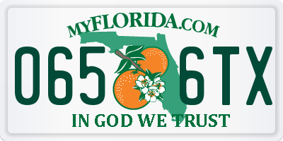 FL license plate 0656TX