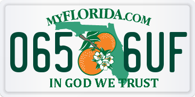 FL license plate 0656UF