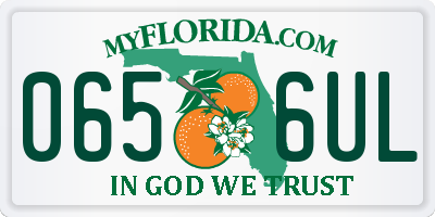 FL license plate 0656UL