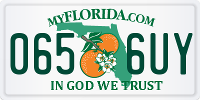 FL license plate 0656UY