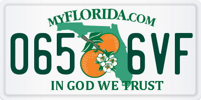 FL license plate 0656VF