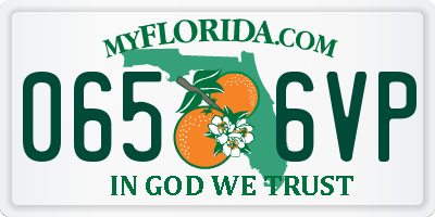 FL license plate 0656VP