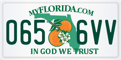 FL license plate 0656VV