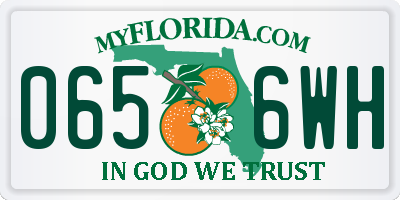 FL license plate 0656WH