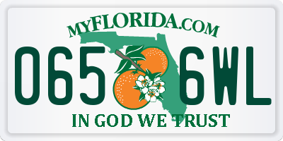 FL license plate 0656WL
