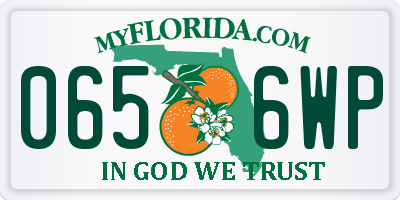 FL license plate 0656WP