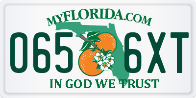 FL license plate 0656XT