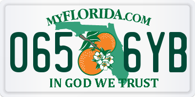 FL license plate 0656YB