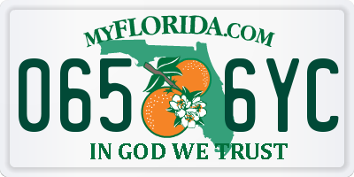 FL license plate 0656YC