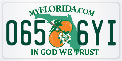 FL license plate 0656YI