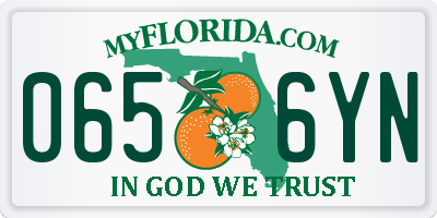 FL license plate 0656YN