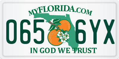 FL license plate 0656YX