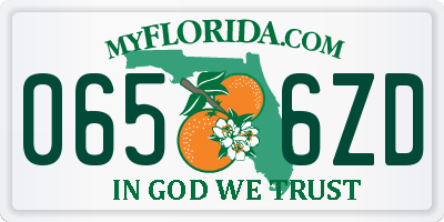 FL license plate 0656ZD