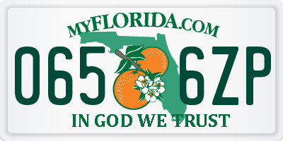 FL license plate 0656ZP