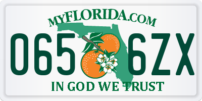 FL license plate 0656ZX