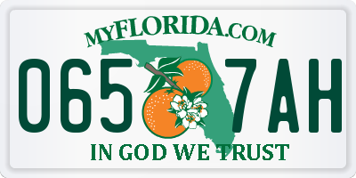 FL license plate 0657AH