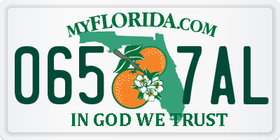 FL license plate 0657AL