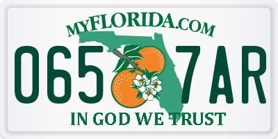 FL license plate 0657AR