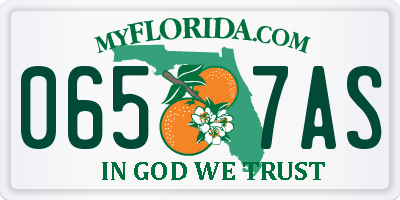 FL license plate 0657AS