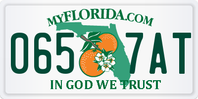 FL license plate 0657AT