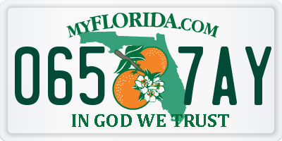 FL license plate 0657AY