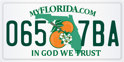 FL license plate 0657BA