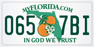 FL license plate 0657BI