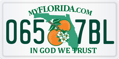 FL license plate 0657BL