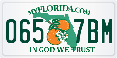 FL license plate 0657BM