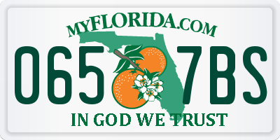 FL license plate 0657BS