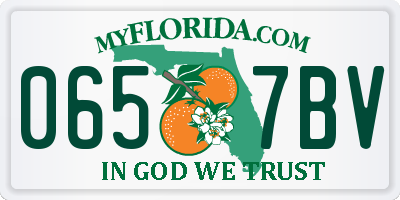 FL license plate 0657BV