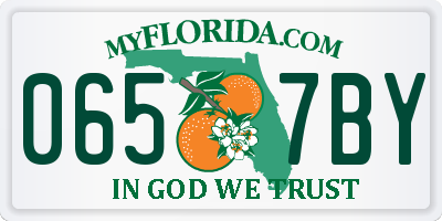 FL license plate 0657BY