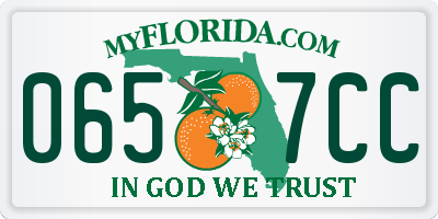 FL license plate 0657CC